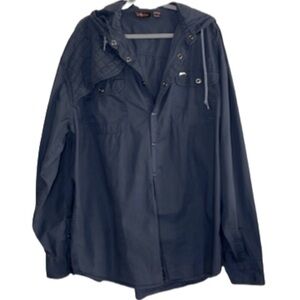 A. TIZIANO LONG SLEEVE‎ MEN'S GRAY OVERSHIRT SIZE 5X